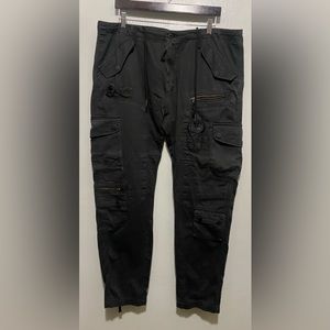 MENS PRPS BLACK CARGO PANTS